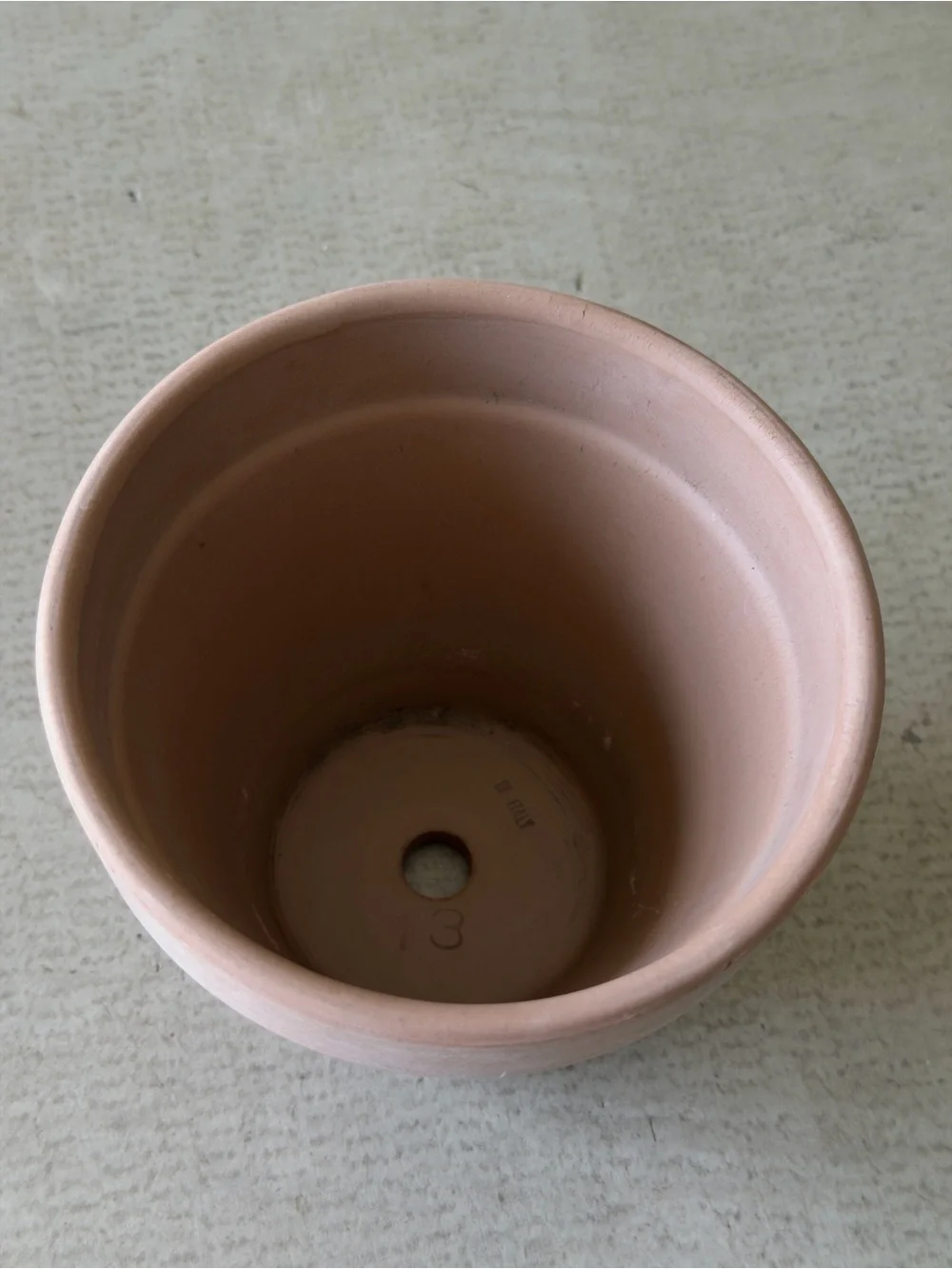 IKEA / Small Terracotta Planter / Taupe